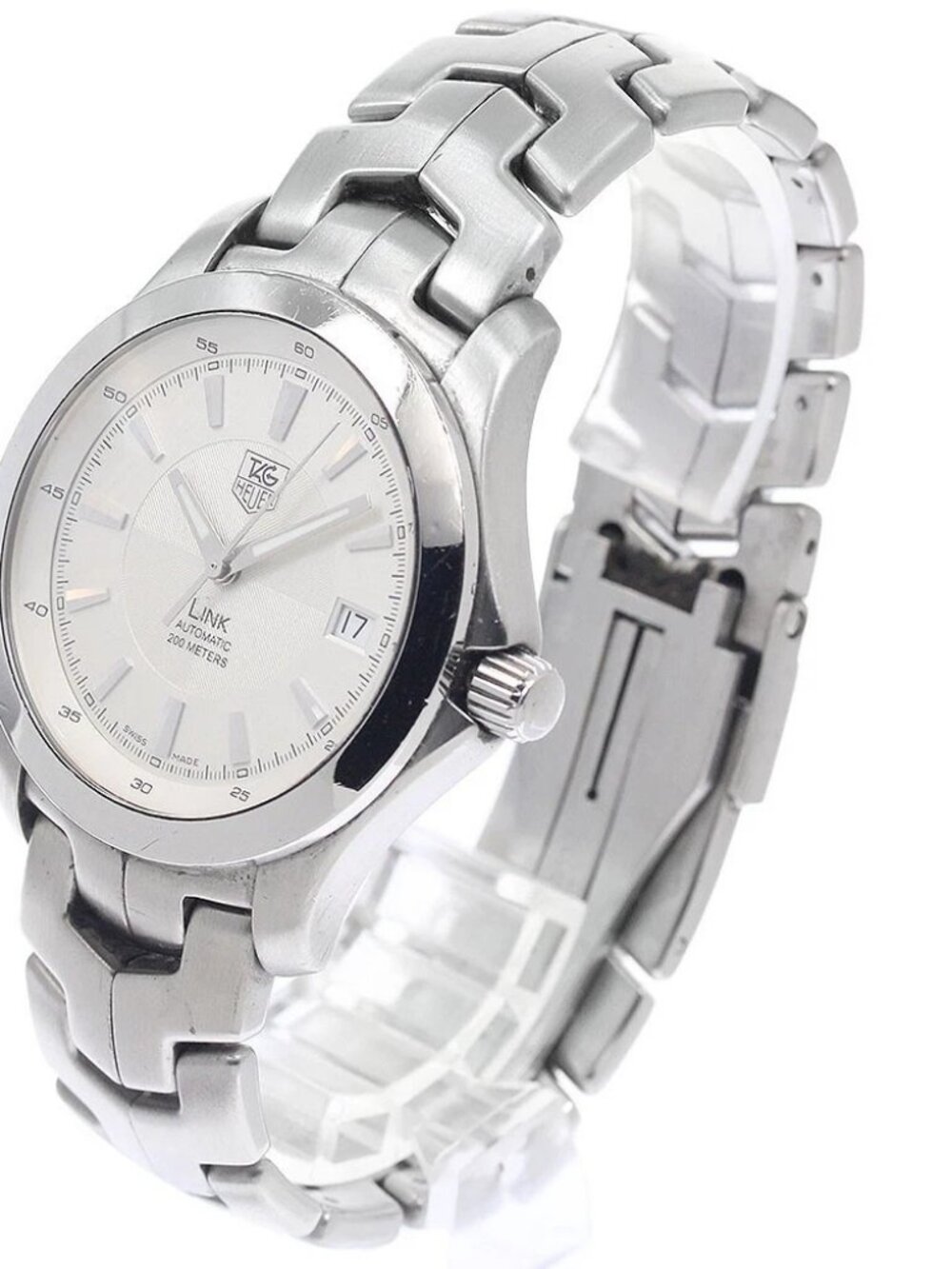 TAG HEUER Link WJF2111 Date Silver Dial Automatic Men's Watch_944154